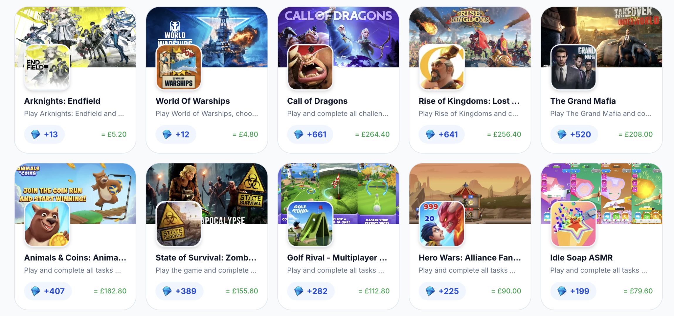 Rewards KIngdom Dashboard