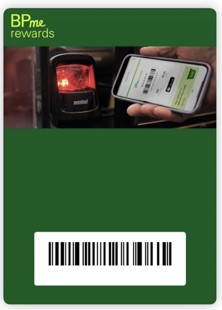 BP Rewards barcode