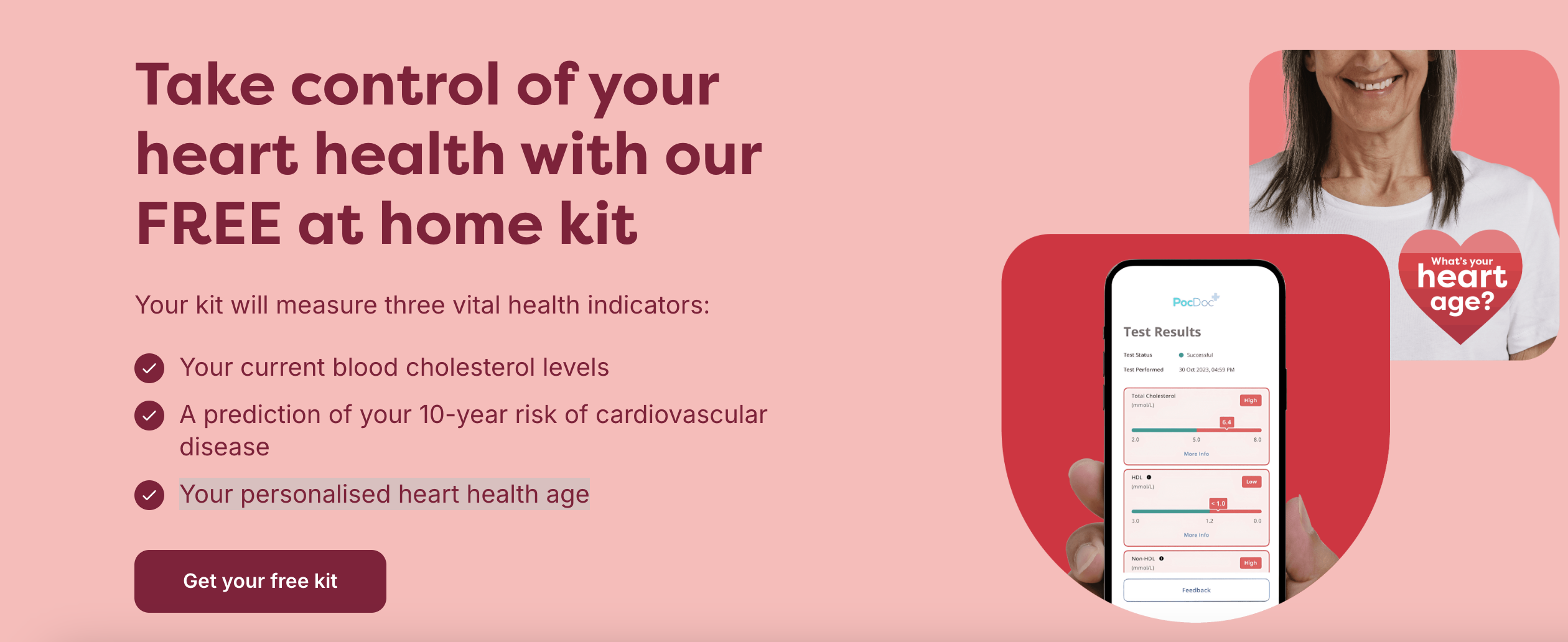 Pharmacy2u - Get a free heart health home test