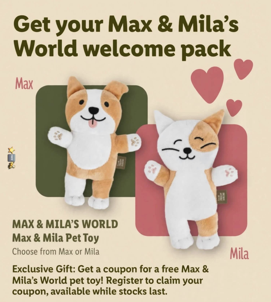 FREE Max & Mila's pet toy from Lidl